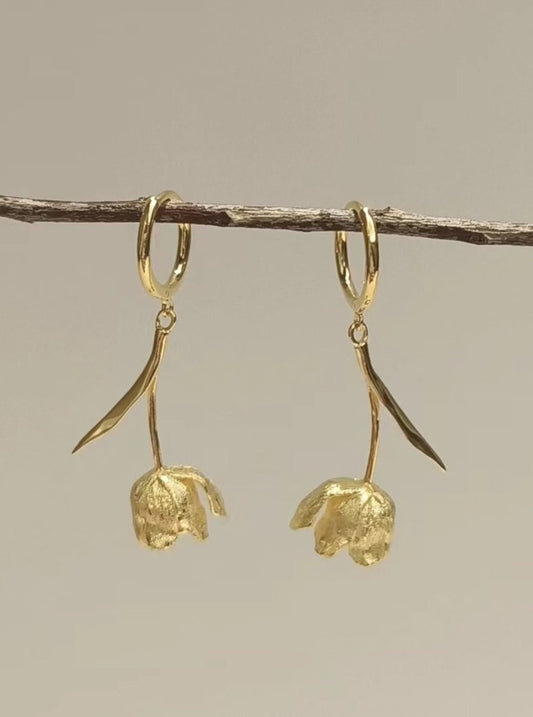 S925 Muse tulip earrings B1908