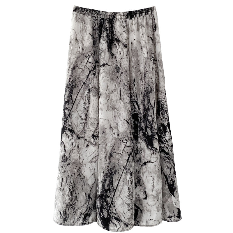 Splash ink swing skirt B1939