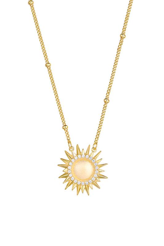 S925サンゴールドコインネックレス B1838