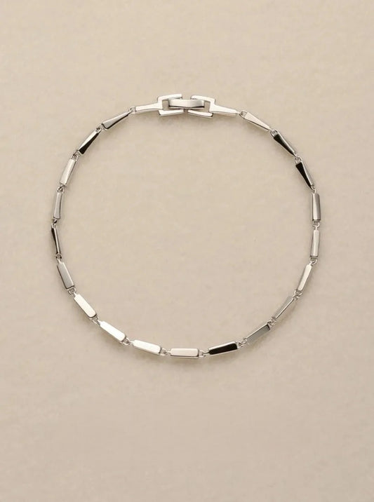 S925 Silver rhombus bracelet B2185