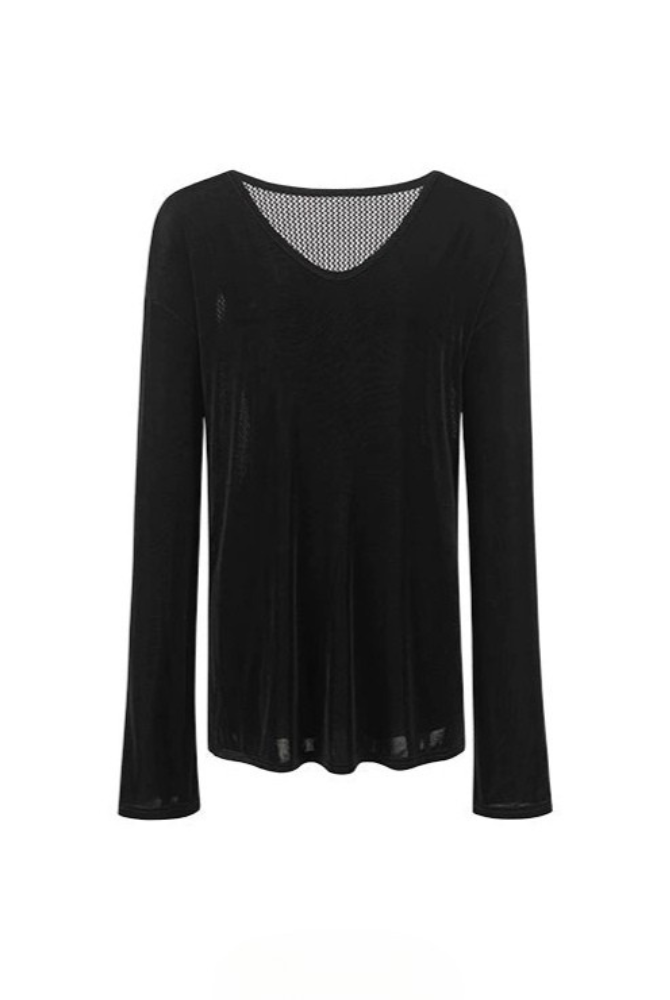 Infinity Mesh Long Sleeve Sweater B4254