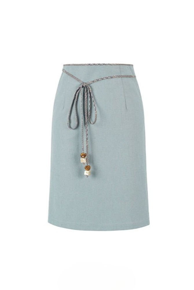 中長直筒裙 B4256