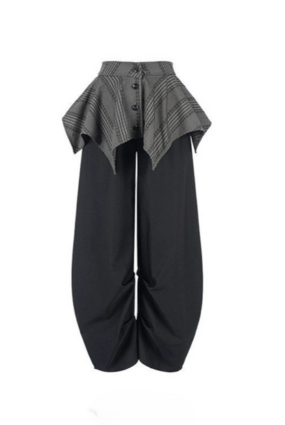 フェイクツーウエストワイドパンツ　B4258