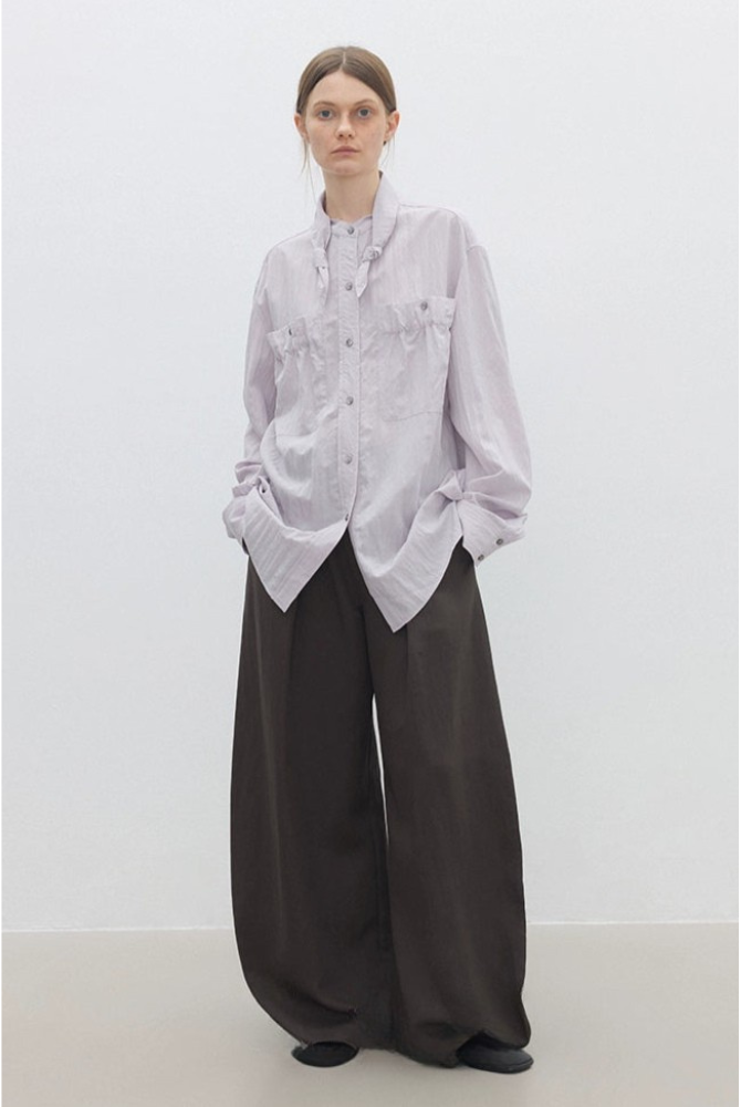 Decorative waist cord scimitar pants B4312