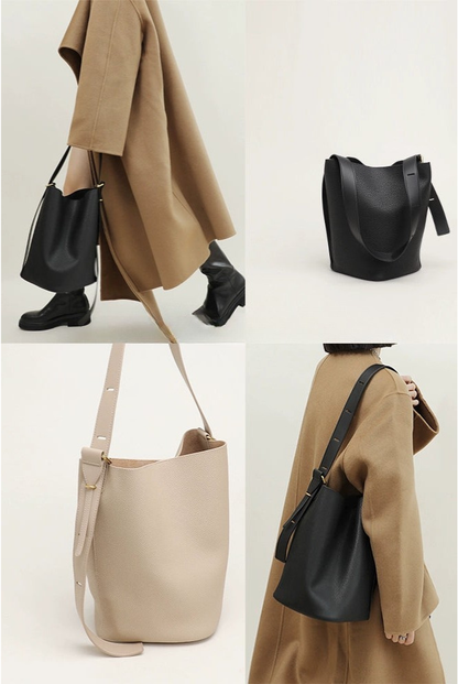 レザーバケットトートバッグ　B4410