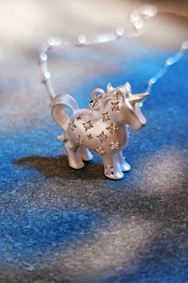 ドリーミーユニコーンS925ペンダントネックレス　B4475