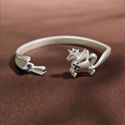 ユニコーンバングルオープンブレスレット　B4477