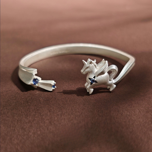 ユニコーンバングルオープンブレスレット　B4477