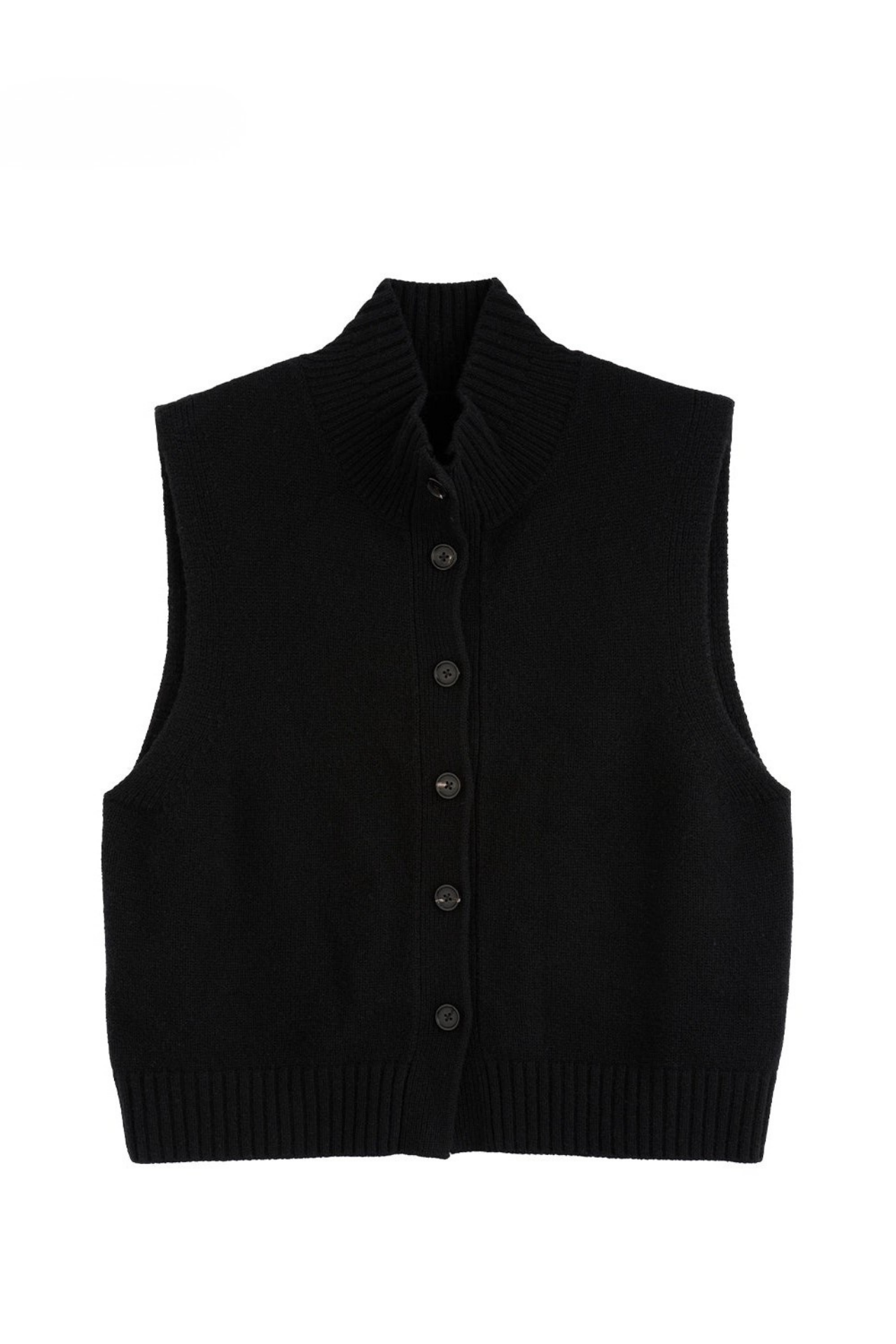 美利奴羊毛立領背心 B4484