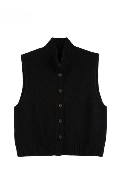 美利奴羊毛立領背心 B4484