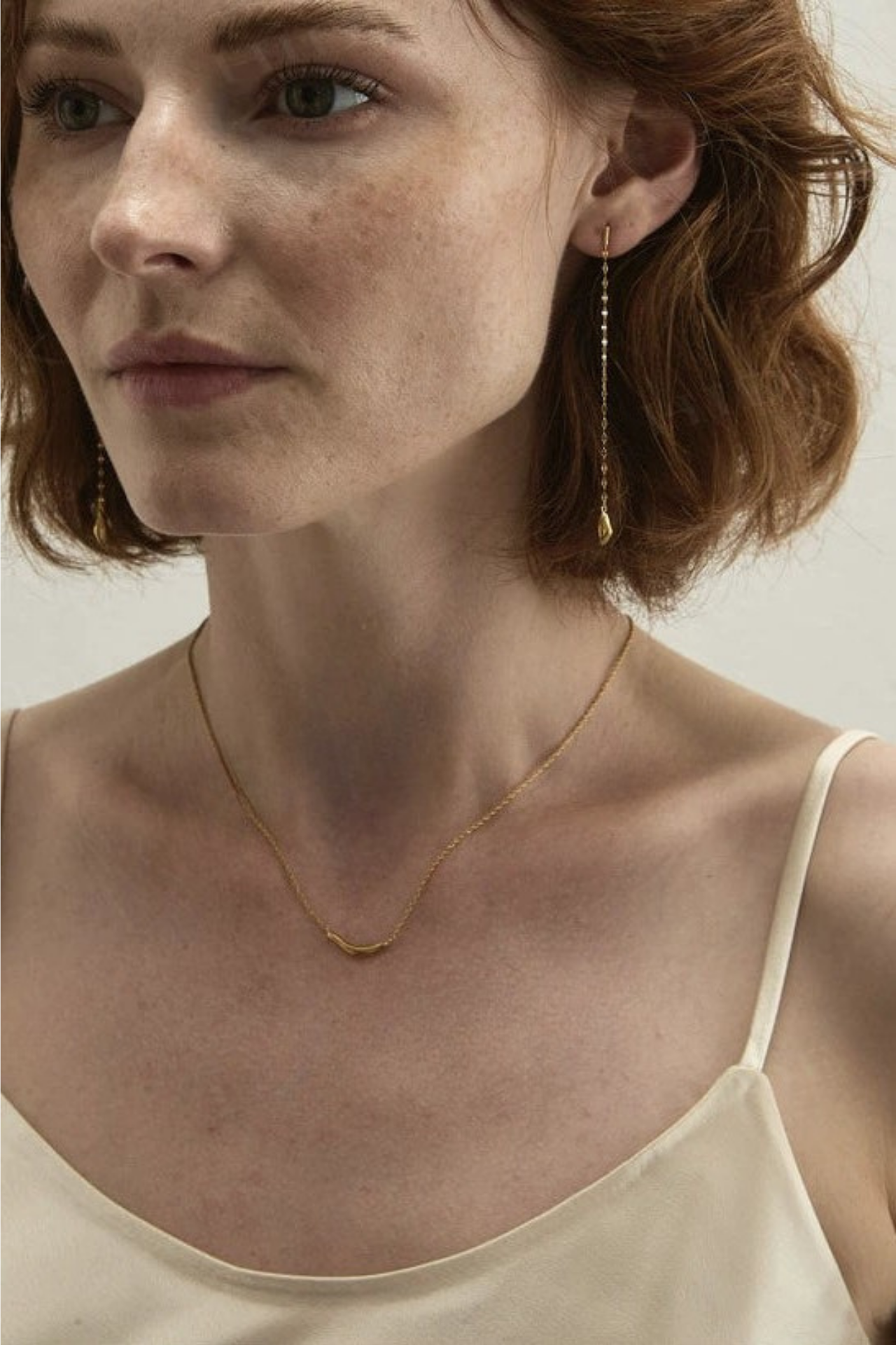 S925 流蘇水滴長耳環 B4495