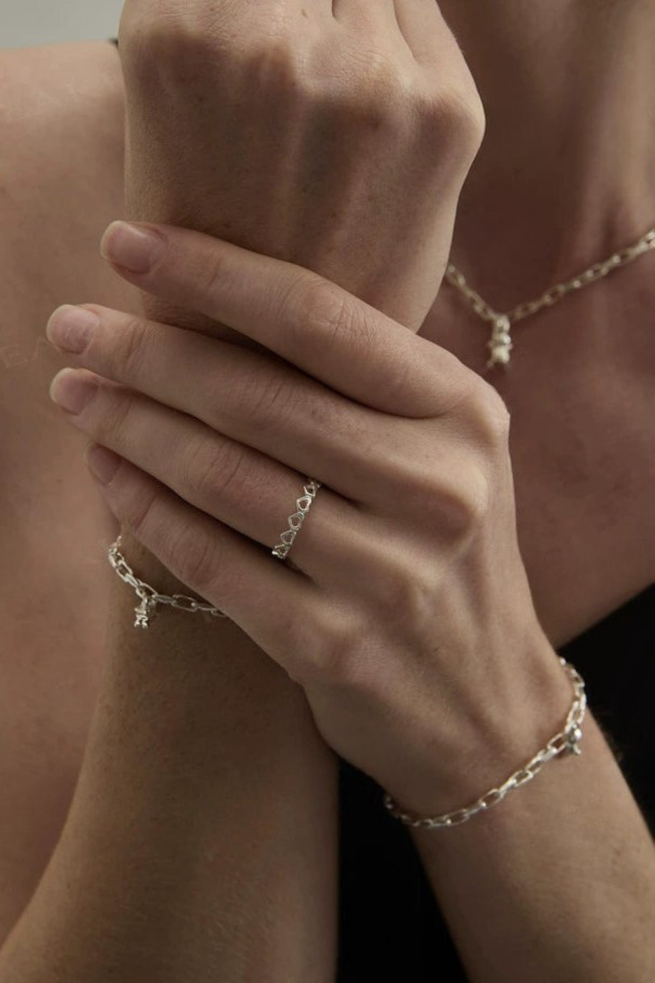 S925 獨特兔子戒指/兔子手鍊 B4498