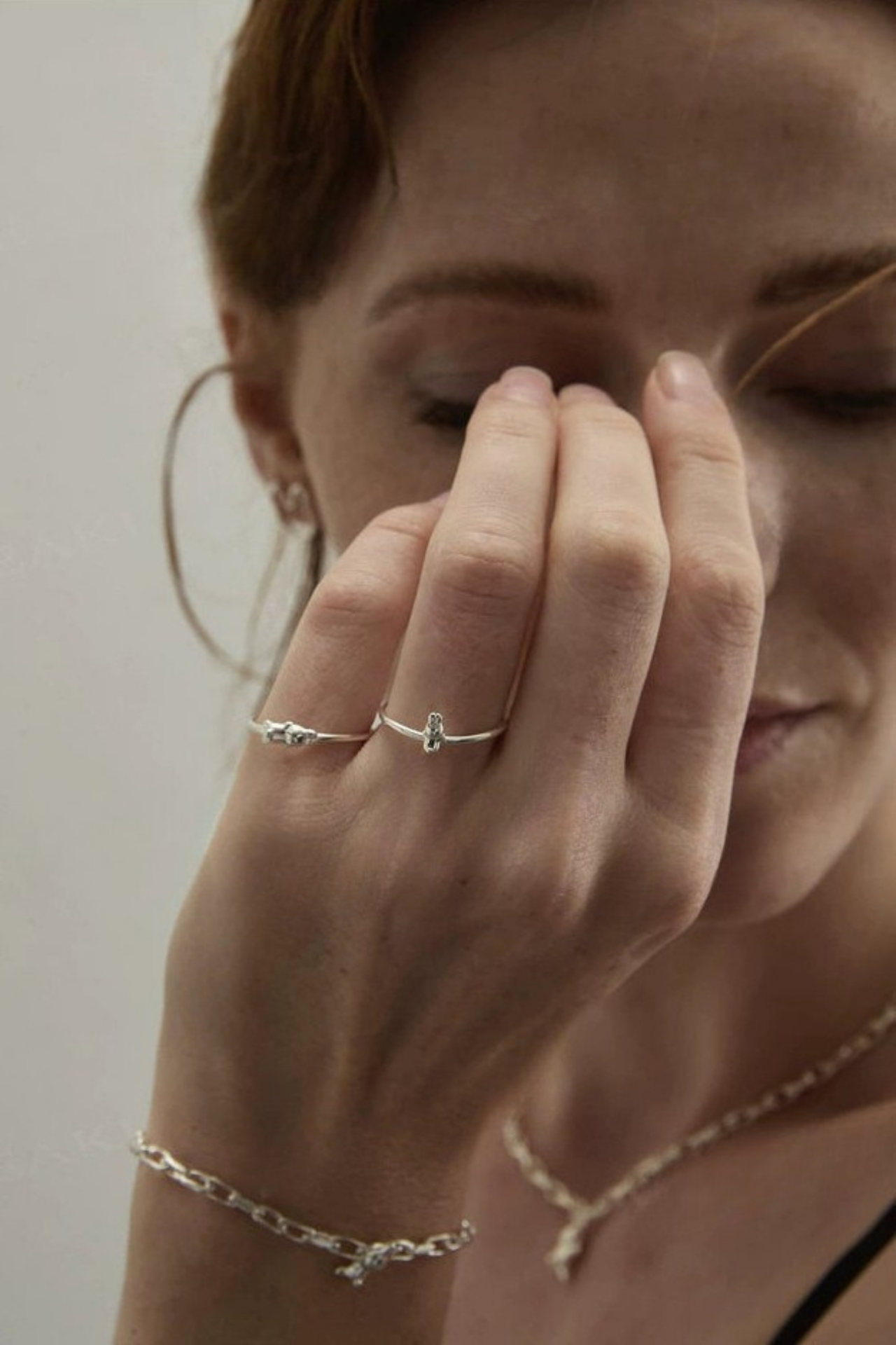 S925 獨特兔子戒指/兔子手鍊 B4498