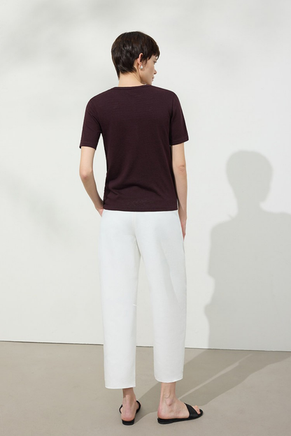 Minimal Tapered Slim Fit Cropped Pants B4748