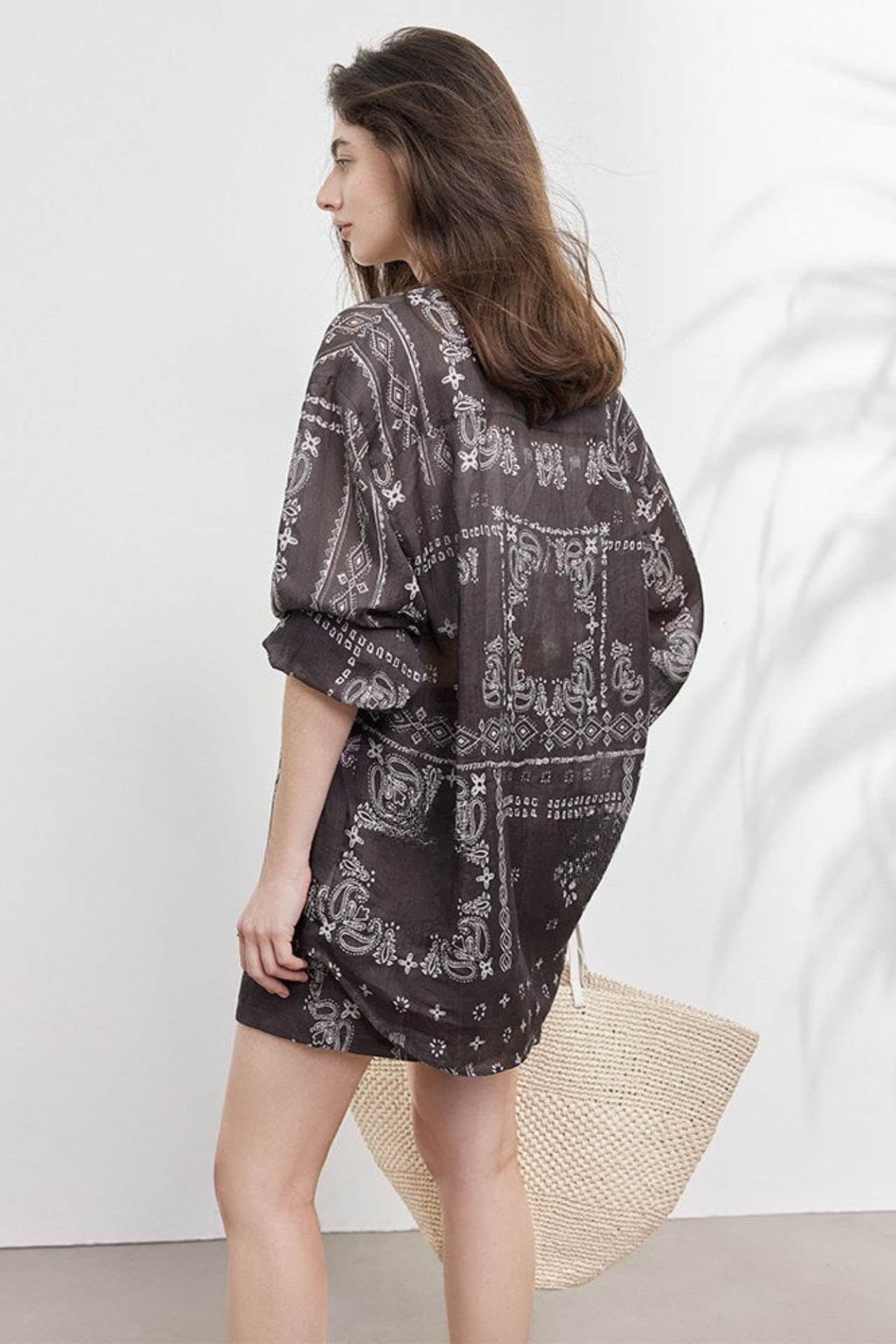 Paisley Ramie Resort Shirt & Shorts B4816