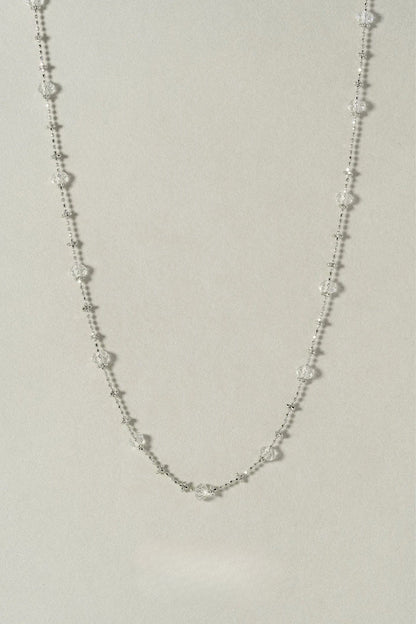 S925 White Crystal Fairy Chain Necklace B4995