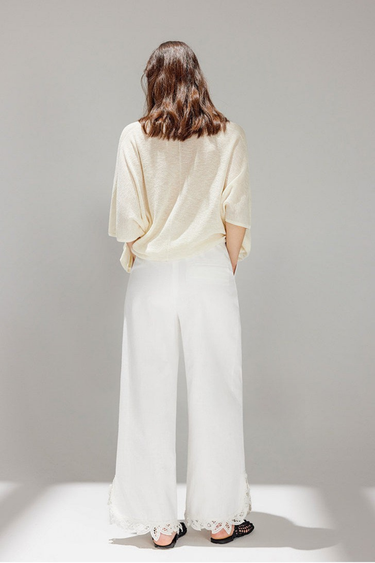 テンセルリネンニットトップス　B4741