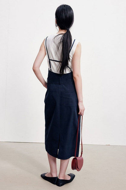 Tencel Cotton Suspender Dress B4924