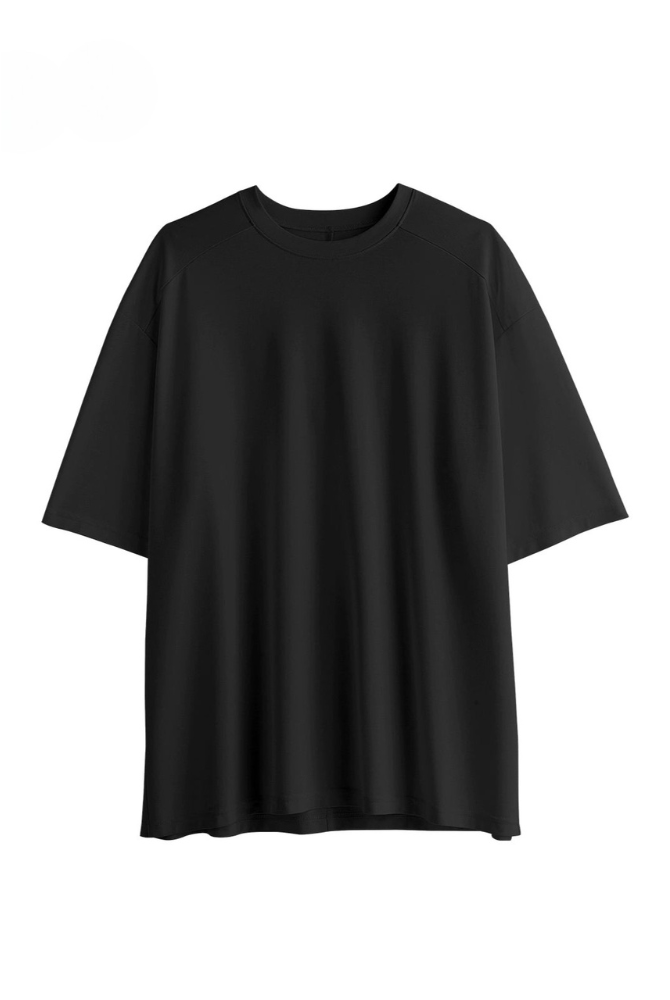 透氣涼爽中袖奢華寬鬆T卹 B4177