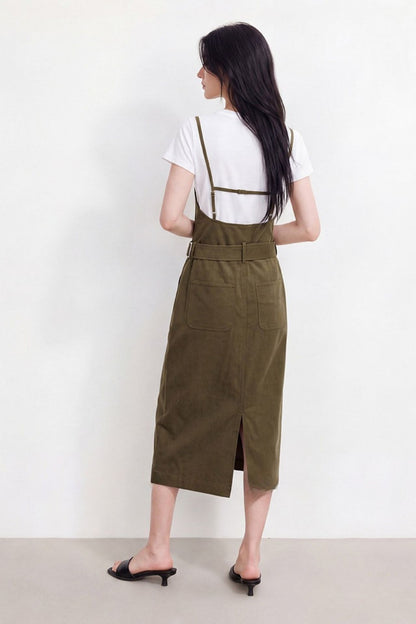 Tencel Cotton Suspender Dress B4924