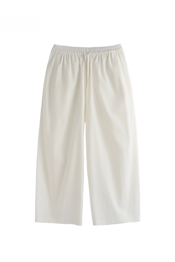 優質棉質多褶皺七分燈籠褲 B4178