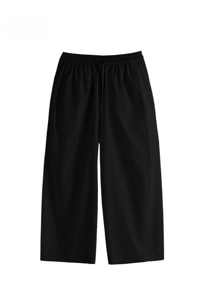 優質棉質多褶皺七分燈籠褲 B4178