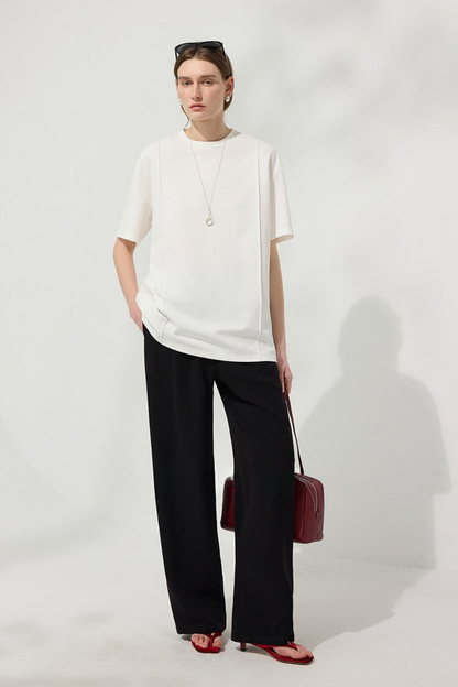 Minimal Loose Drop Shoulder T-Shirt B4743