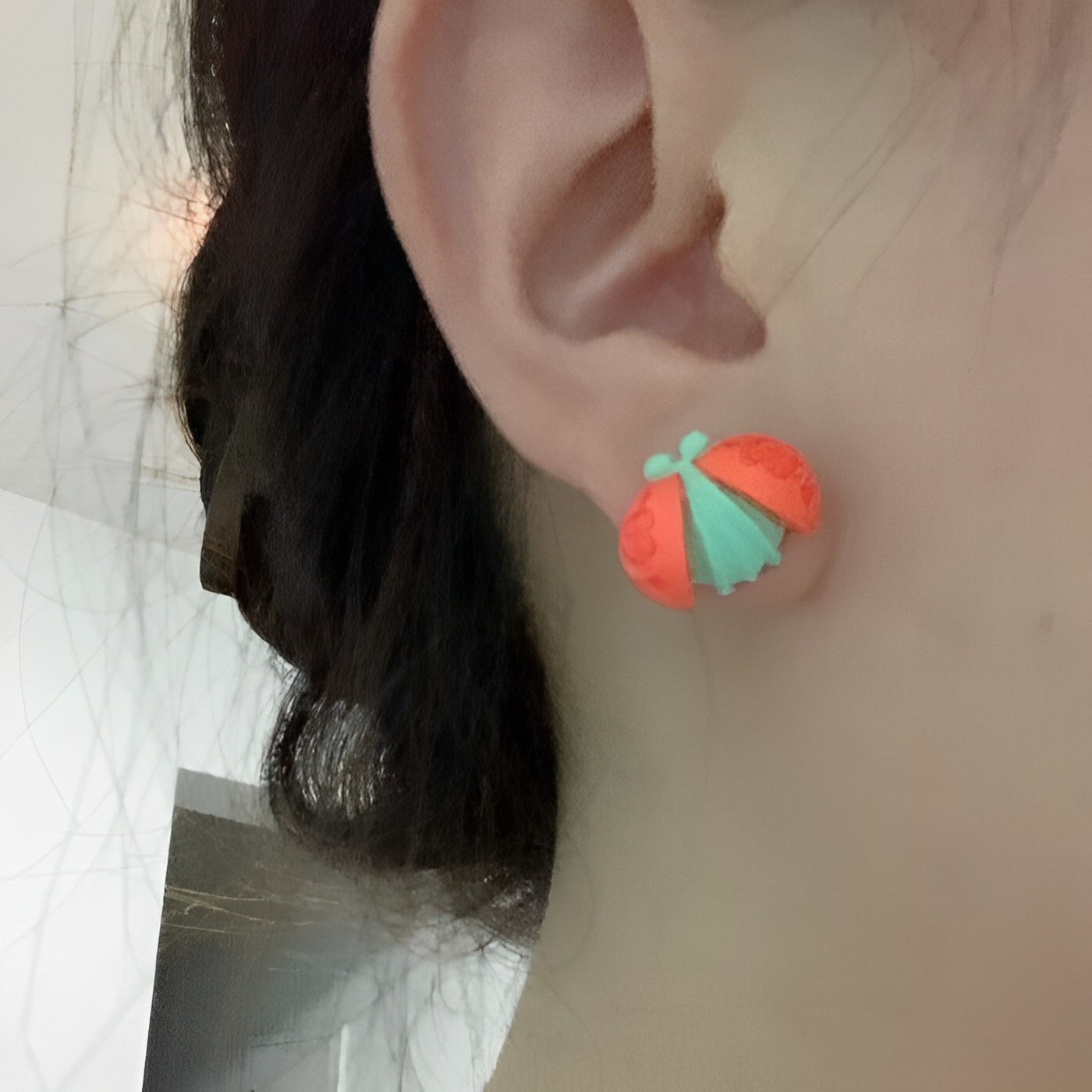 Lady Bug Colorful Pop Earrings B1799