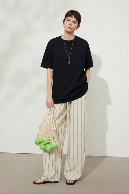 Minimal Loose Drop Shoulder T-Shirt B4743