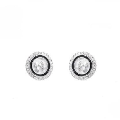Retro button earrings B1819