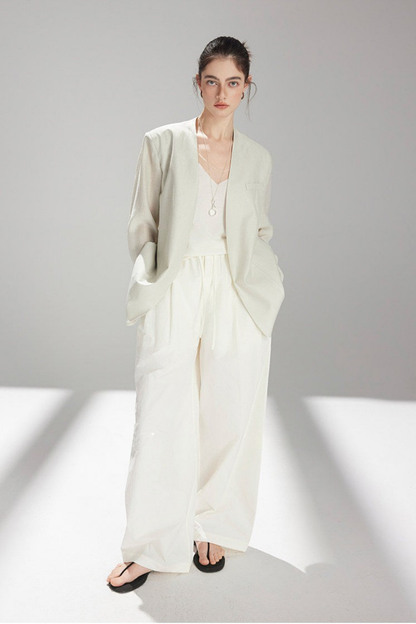 ノーカラーグリーンライトジャケット　B4745