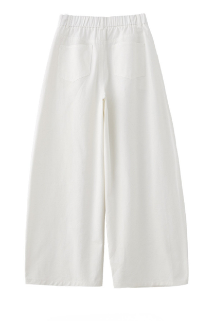 High-end Cotton Minimal Straight Pants B4726