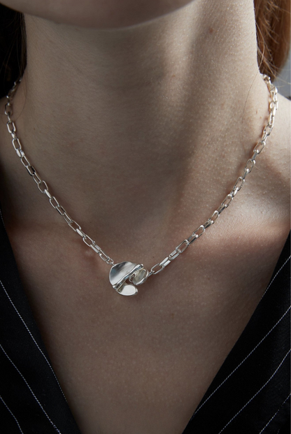 S925 極簡耳骨夾、穿孔耳環、頸鍊 B4228