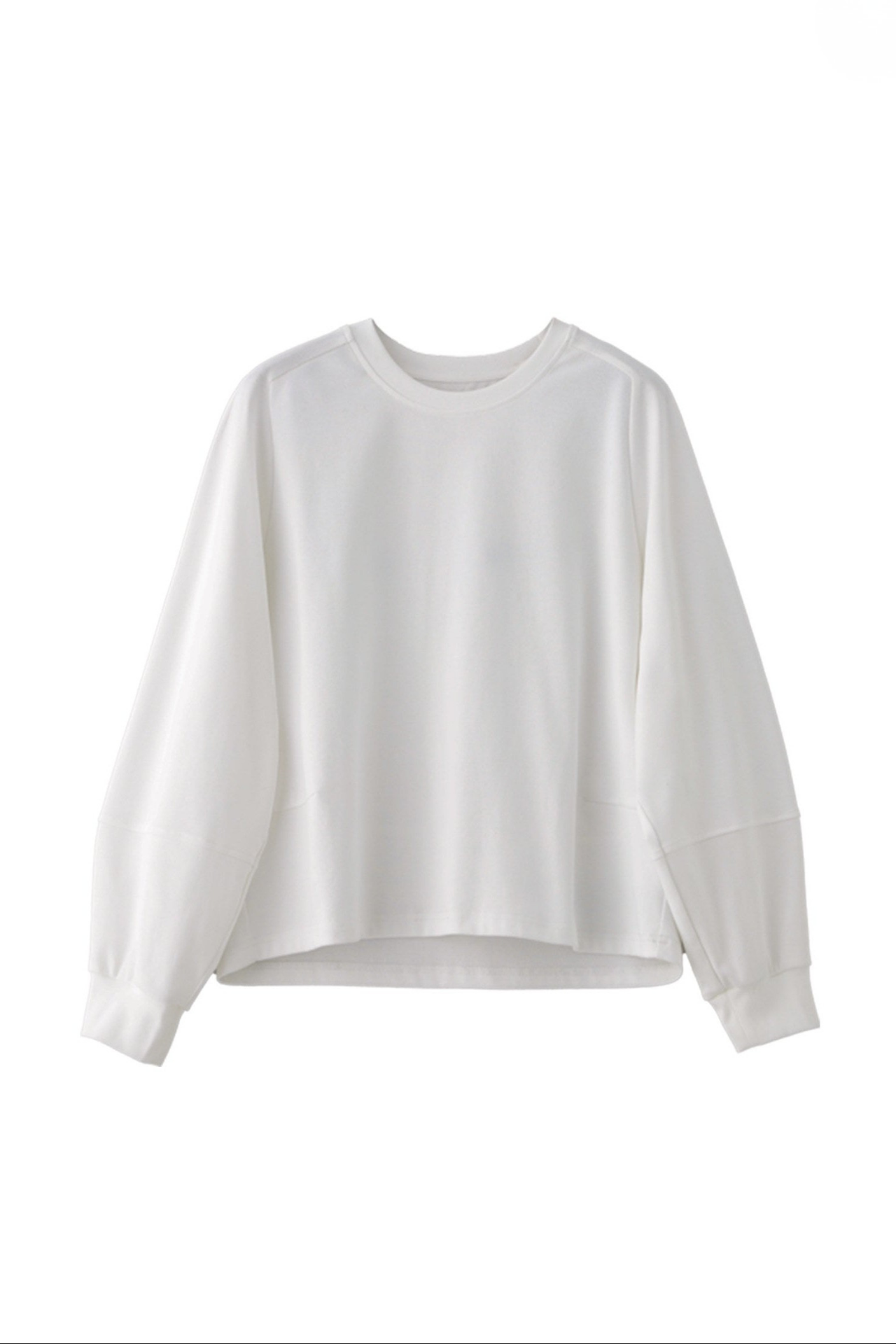 Cotton Stretch Minimal Loose Long Sleeve T-shirt B4727