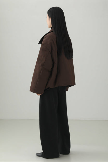 ミニマリストスタンドカラーダウンジャケット　B4533