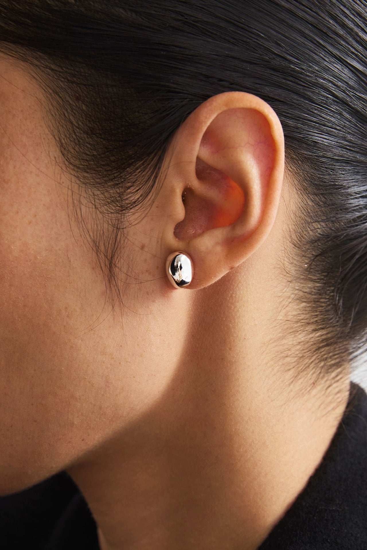 S925バブルクラシックスタッドピアス　B4379