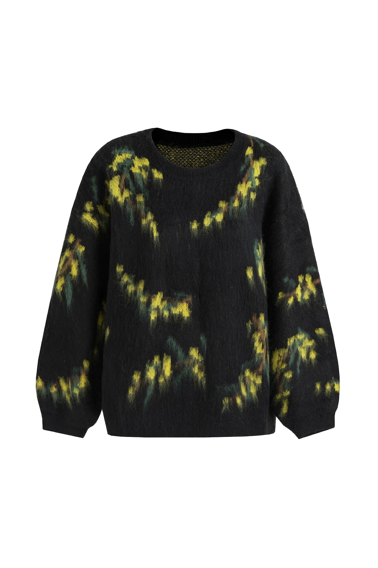 Retro tie-dye loose sweater B4503