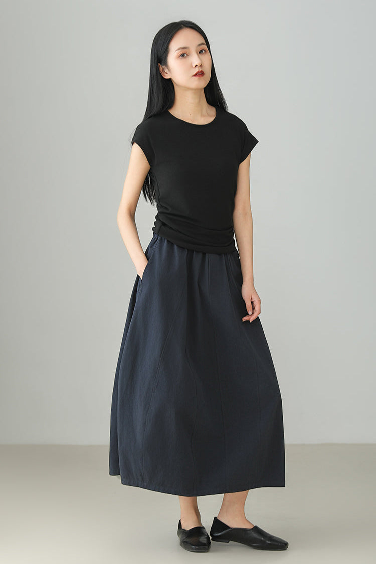 ハイカウントコットンバドスカート　B3836