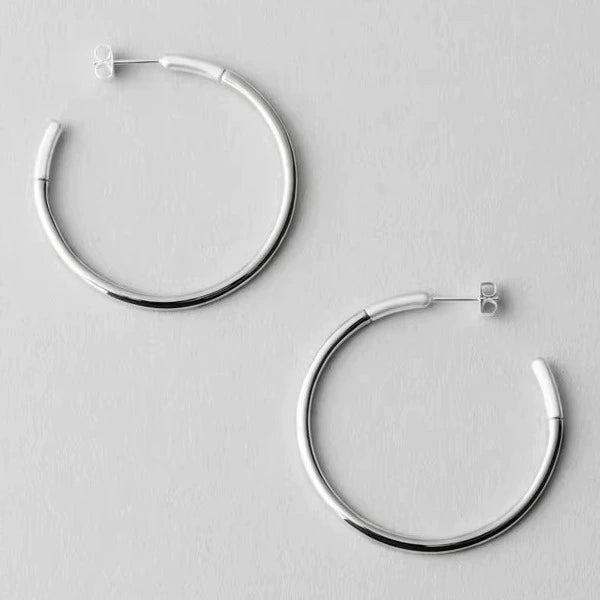 S925 Large Earrings/Minimalist Ear Cuff B4132