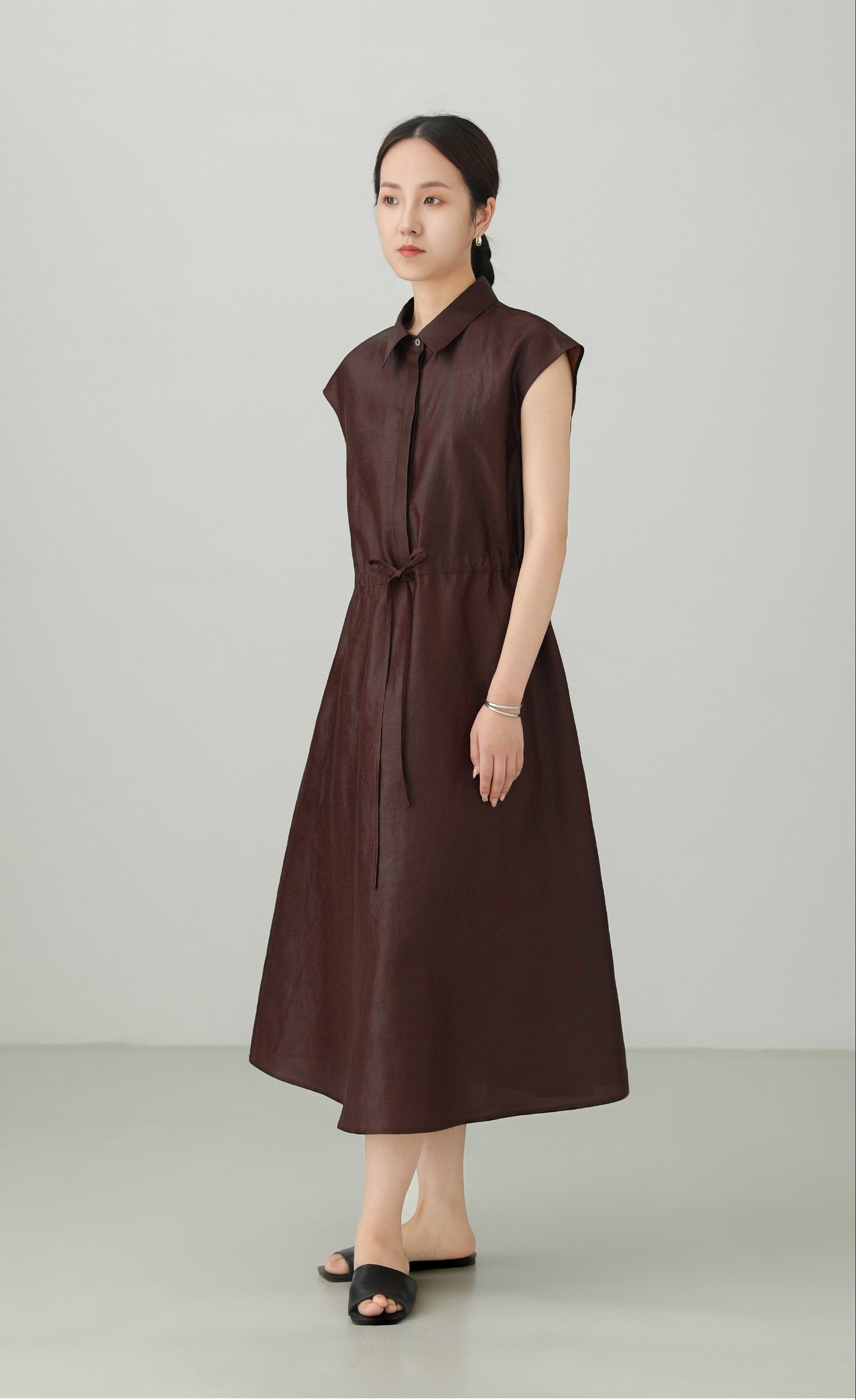 Xiangyunsha 100% Silk A-line Dress B4880
