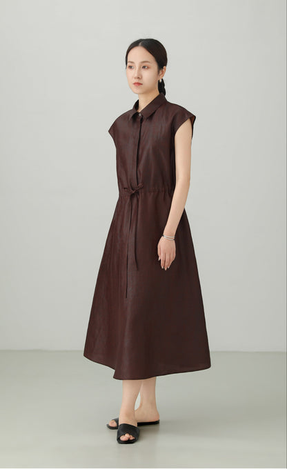Xiangyunsha 100% Silk A-line Dress B4880