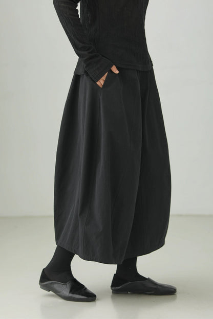 Black High-End Flower Bud Skirt B4273