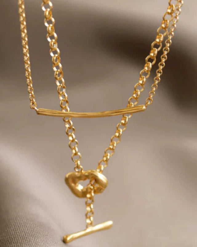 S925 multi-way layered necklace B3666