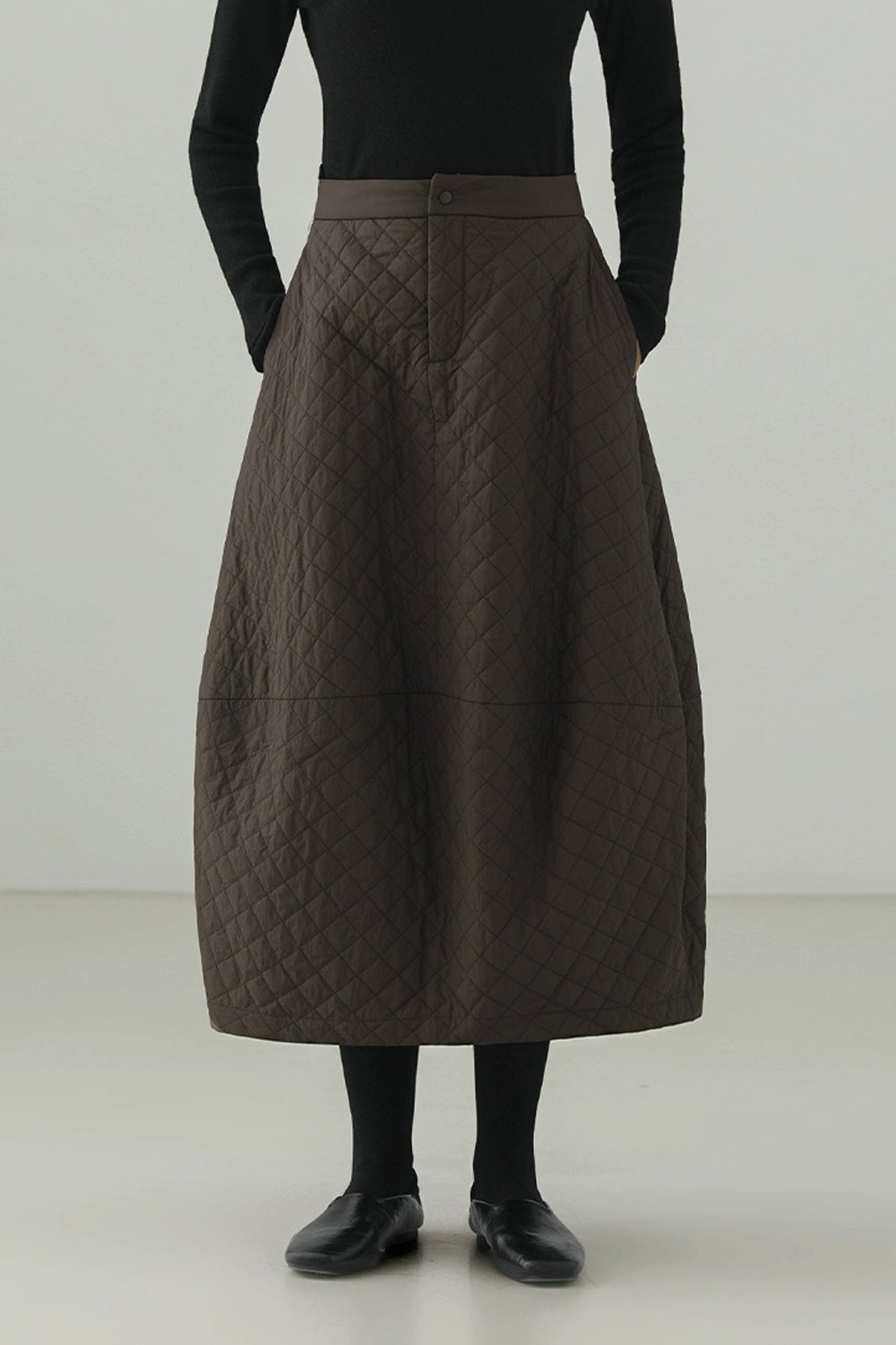 ウオームチューリップキルティングスカート　B4524