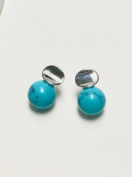S925 Turquoise Earrings B2815