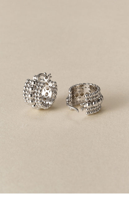 マルチビーズフープピアス　B4961