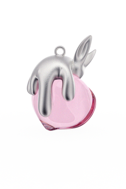 S925チェリーメルトキティピアス（シングル）　B3971