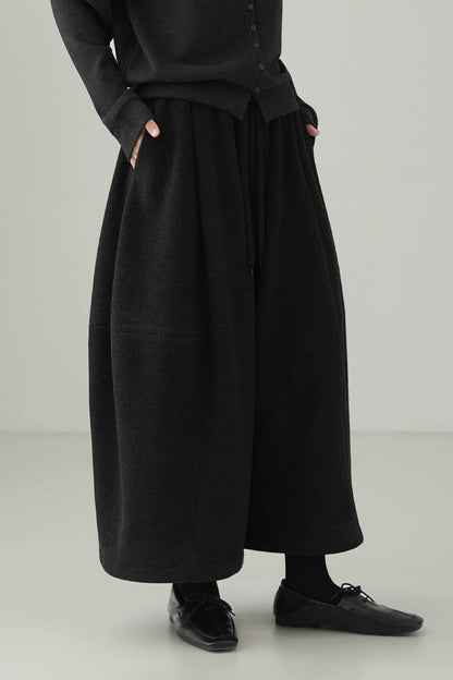 Six-Sweat 寬版七分褲 B4522