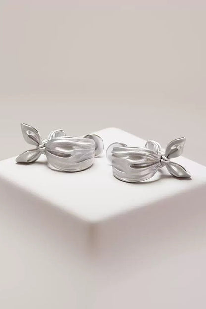 S925 串珠單結耳環 B4168