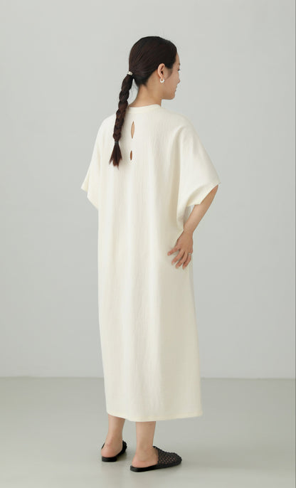 Minimal Cutwork Oversized Dress B4892